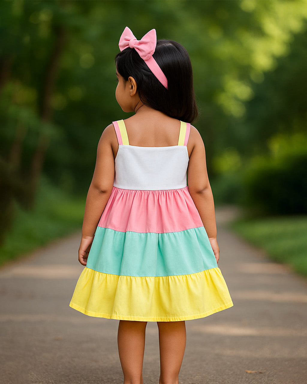 Multicolor Button Dress â€“ PD058