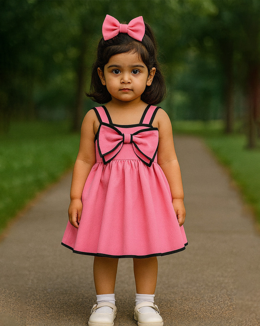 Pink Bow Dress â€“ PD058