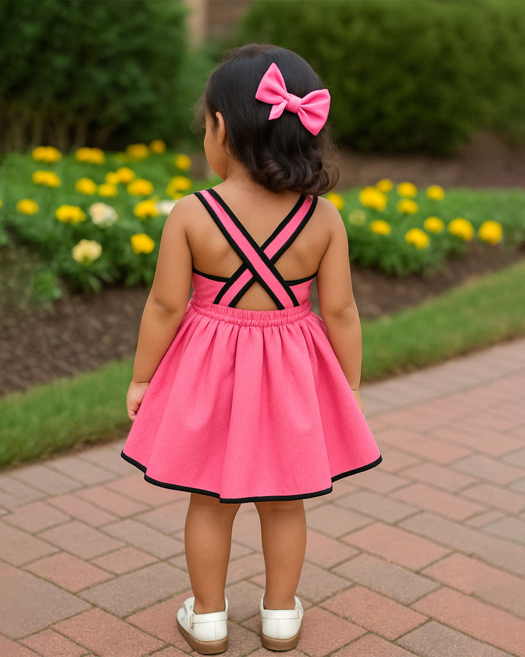 Pink Bow Dress â€“ PD058