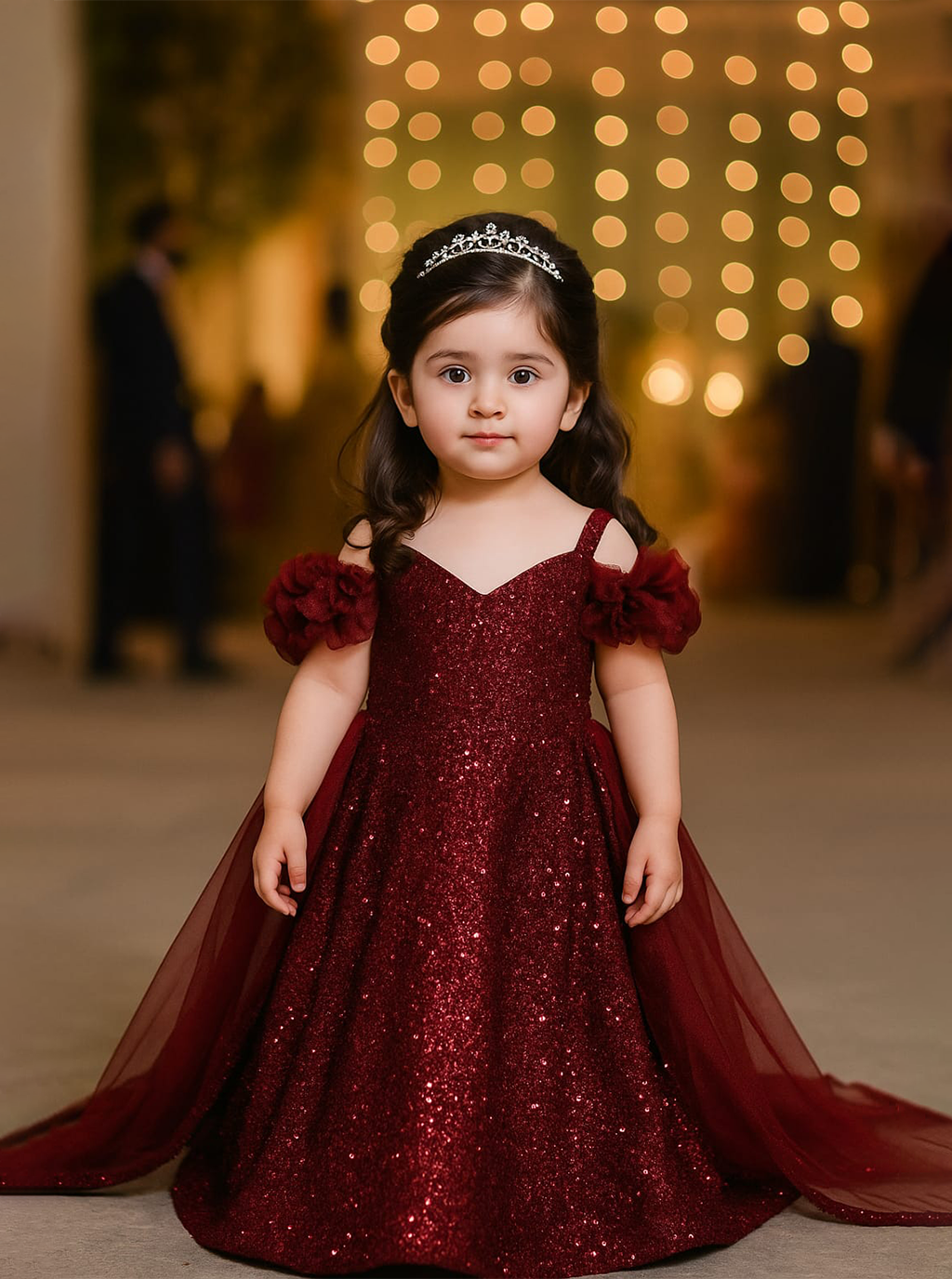 Burgundy Princess Gown PD05