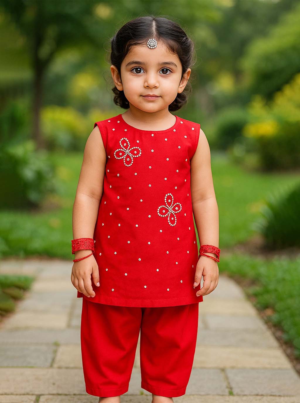 Sleeveless Kurta Set PD46