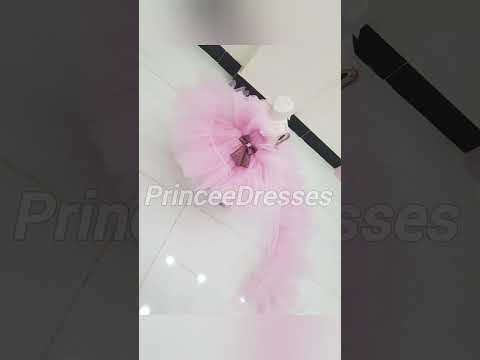 Pink High-Low Tulle Princess Dress â€“ PD102