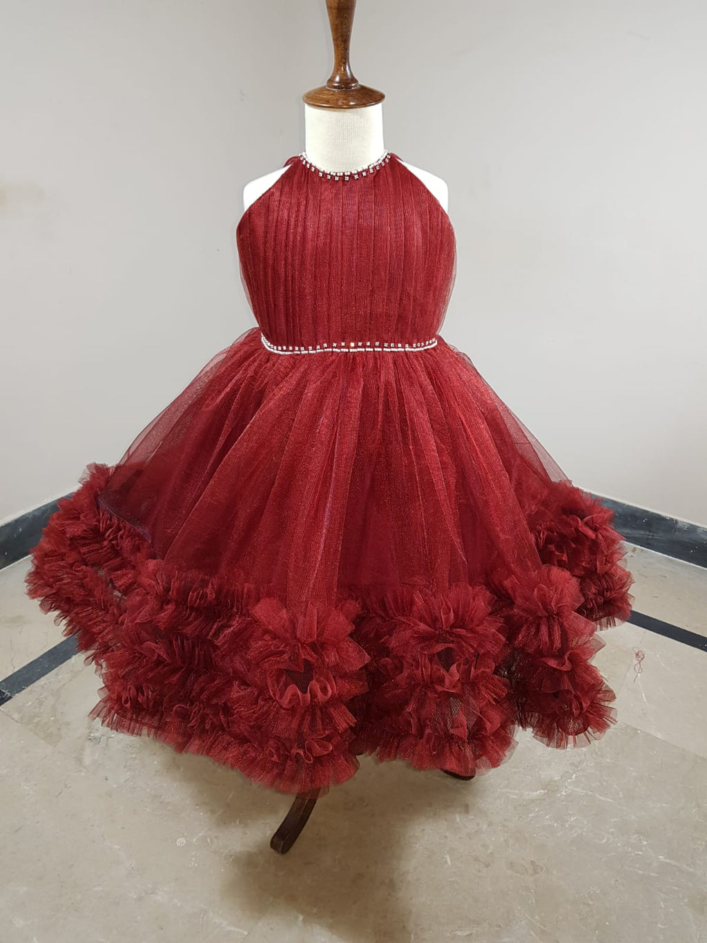 Royal Blue Luxury Tulle Party Dress â€“ PD092