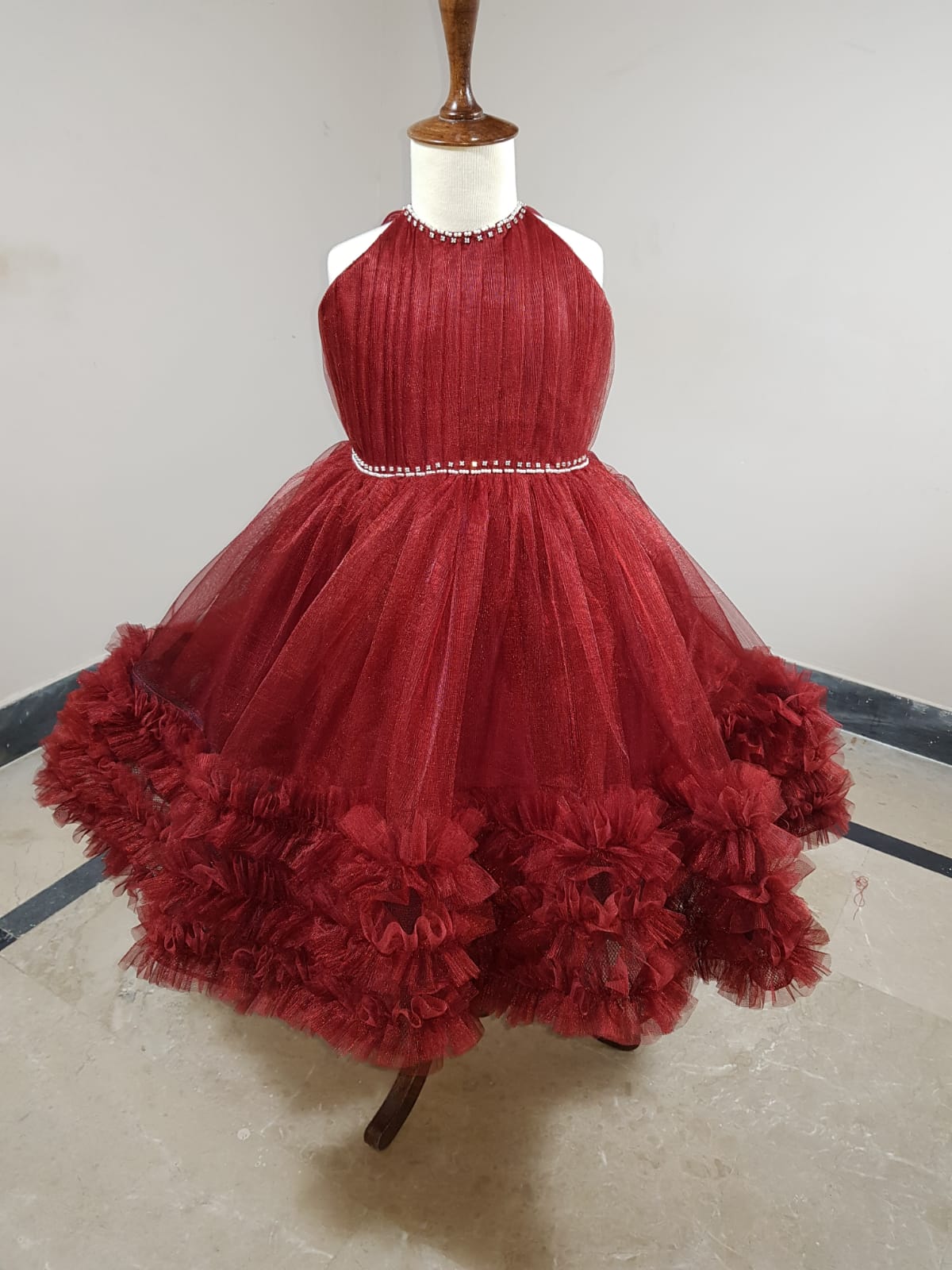 Royal Blue Luxury Tulle Party Dress â€“ PD092